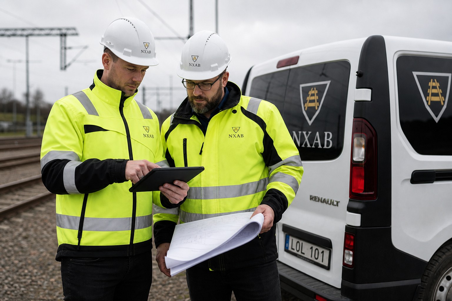 NXAB-konsulter vid järnvägsuppdrag